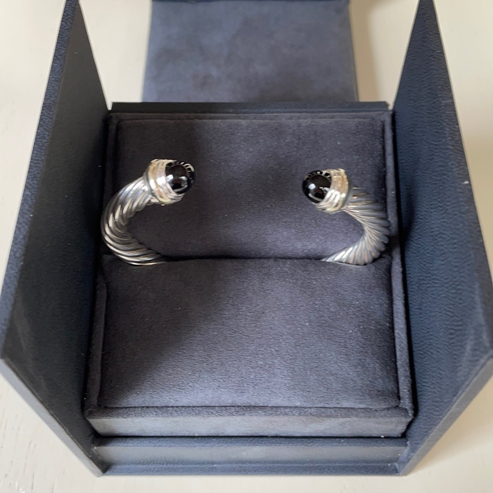 David Yurman 7mm onyx cable classics bracelet